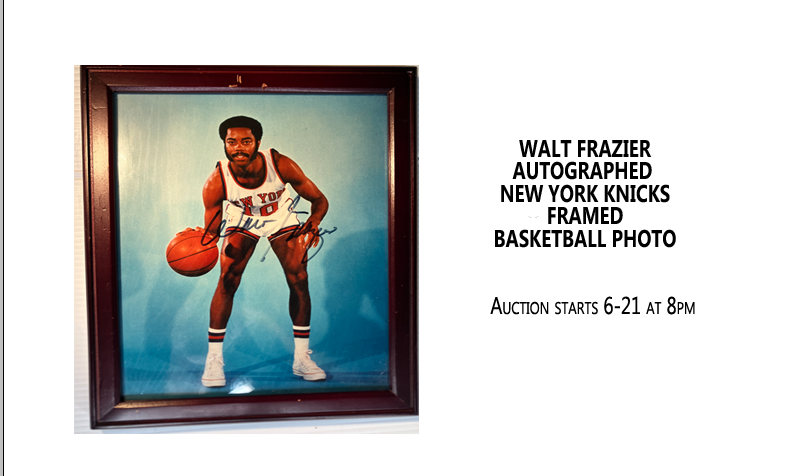Walt Frazier Signed Framed Photo